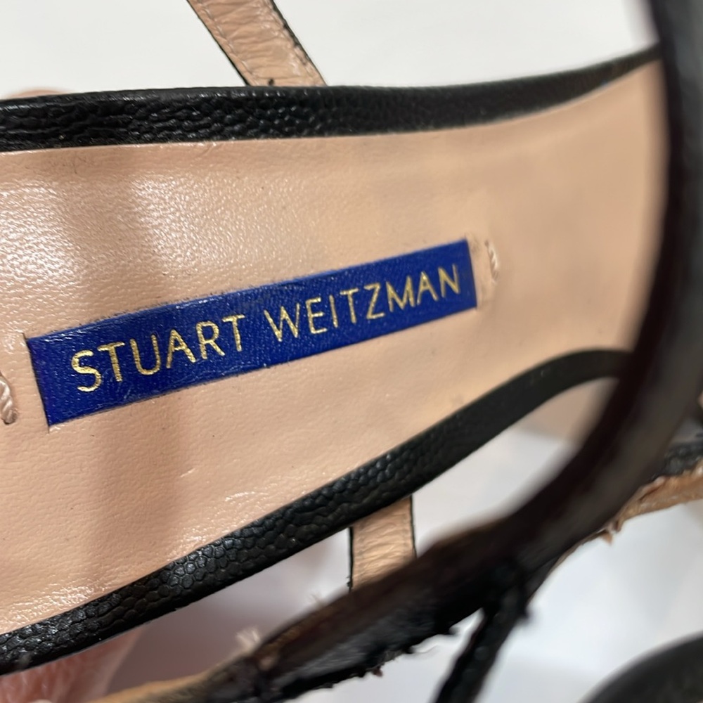 Stuart Weitzman Sunray Heels 2025 Size 8.5 Black EUC - Picture 6 of 10